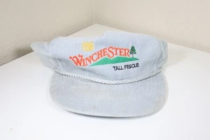 Vintage Winchester Tall Fescue Grey Adjustable Hat Embroidered Corduroy - Picture 1 of 2