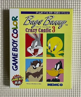 Bugs Bunny Crazy Castle 3 Game Boy Color Japan Sealed 1999 KEMCO Looney Tunes - Image 1 of 4