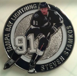 NHL TAMPA BAY LIGHTNING #91 STEVEN STAMKOS Lapel Pin - Picture 1 of 1