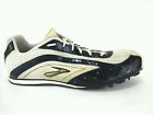 BROOKS Running Shoes Off White Blue Gold Track w Spikes Men's US 11.5 /45.5 $110