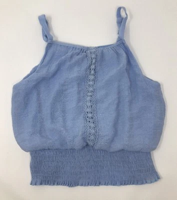 Disney D-Signed Girls Blue Halter Top Size S (7-8) With Adjustable Strap - Image 1 of 4