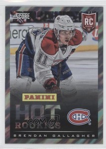 2013 Panini Fan Expo Score Hot Rookies Lava Flow Brendan Gallagher #8 Rookie RC