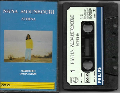 Nana Mouskouri  Athina (Greek Album) Rare QC10 Canada Cassette Philips PHL413003 - Image 1 of 4