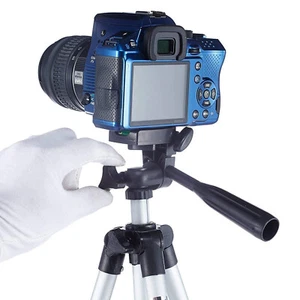 Supporto treppiede regolabile in altezza e angolo per cellulari e fotocamera -360" - Foto 1 di 18