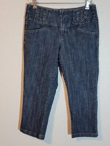 jeans canyon river blues capri donna taglia 6 dritto elasticizzato vita media denim blu - Foto 1 di 14
