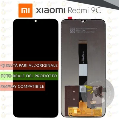 DISPLAY XIAOMI REDMI 9C M2006C3MG M2006C3MT SCHERMO LCD + VETRO TOUCH SCREEN