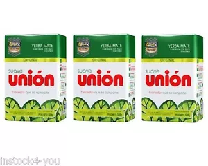 3- Pack YERBA MATE UNION SUAVE (3KG-6.6LB)-"Ship from USA" - Picture 1 of 2