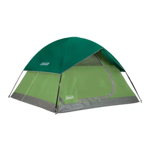 Coleman Sundome® 3-Person Camping Tent 7 ft x 7 ft 2 Windows Spruce Green - Picture 1 of 8