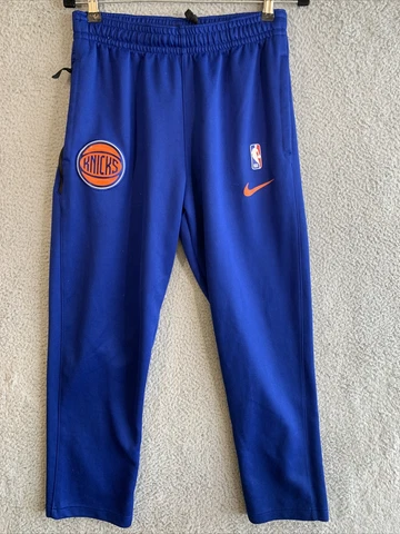 NIKE DRI-FIT New York Knicks NBA Authentic Pants 30W Men's Medium Blue Logo EUC Cover