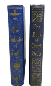 The Confession of Faith & The Book of Church Order 2 Vtg Presbyterian Church Bks - Imagen 1 de 13