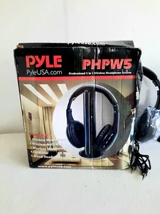 Pyle PHPW5 Professional 5 and 1 Wireless Headphone System Net Chat FM Radio - Picture 1 of 10
