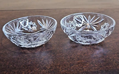 EAPC Tazón Plano Borde Liso 4" Postre Precortado Americano Temprano Transparente - Lote de 2 Foto 1 de 4