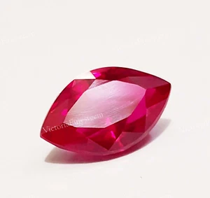 Anello Forma Marchesa Rubino Rosso Naturale Certificato 8,80 Ct Gemma Sciolta Misura - Foto 1 di 8