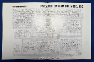 Original Marantz 150 Tuner Foldout Schematic - Picture 1 of 1