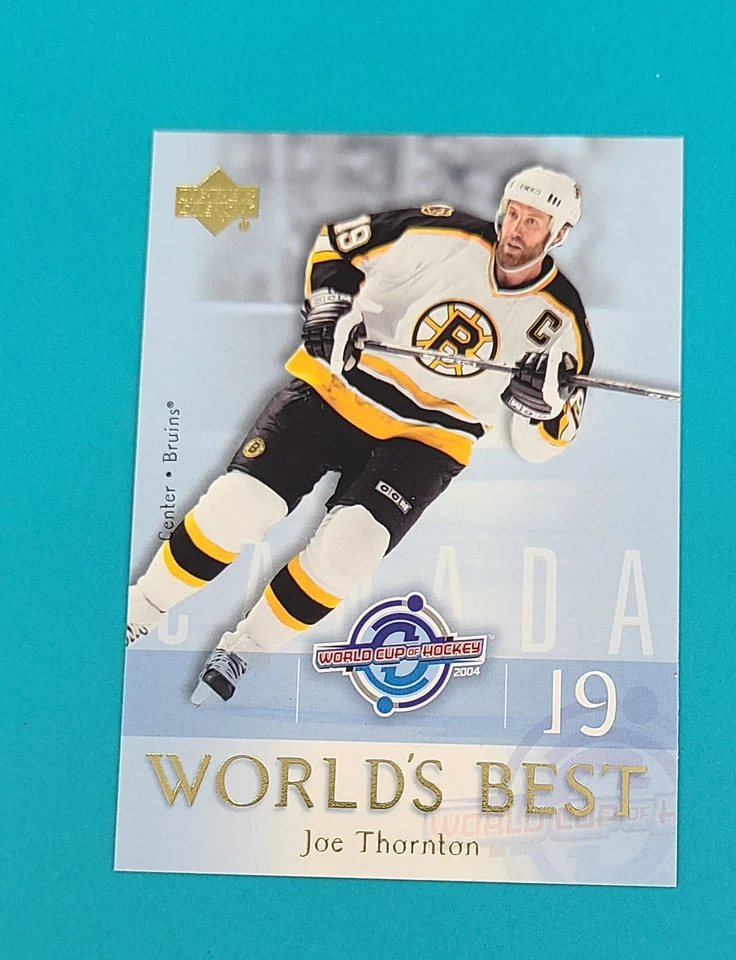 2004-05 Upper Deck World's Best #WB6 Joe Thornton Boston Bruins HOCKEY Card V9 - Image 1 of 2