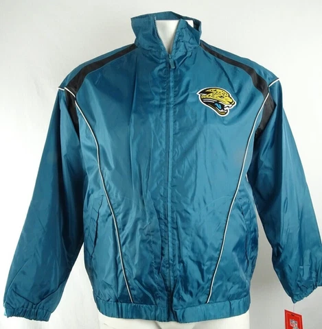Jacksonville Jaguars NFL G-III Men's Windbreaker Jacket - Black & Teal Available Cover