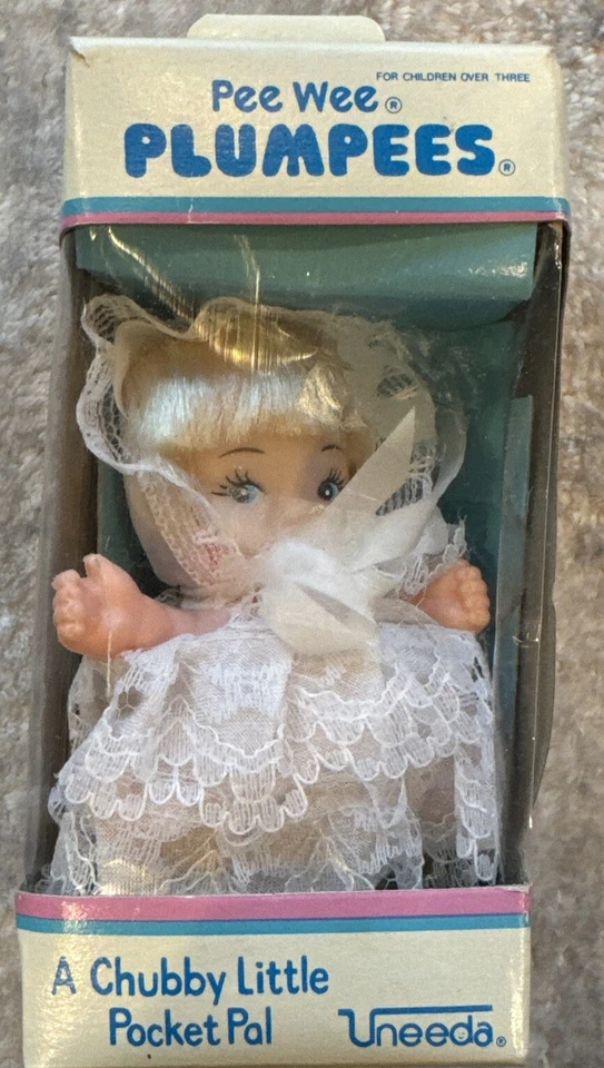 Vintage Uneeda Pink Pee Wee Plumpees Chubby Little Pocket Pal