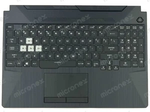 DO Asus TUF Gaming F15 FX506HC FX506HCB Palmrest Keyboard LED RGB US-Int czarny - Zdjęcie 1 z 4
