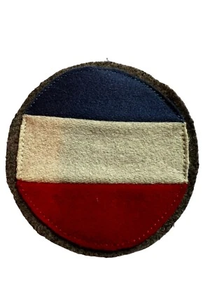 Vintage WW 1 French Made 3 Piece Construction On Grey Wool Patch - Image 1 of 2