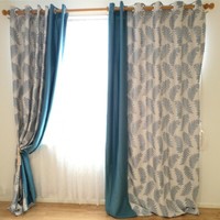 OHS Eyelet Blackout Curtains - Navy