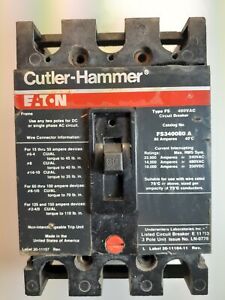 CUTLER HAMMER FS340080 N 80A 480V 3P NEW