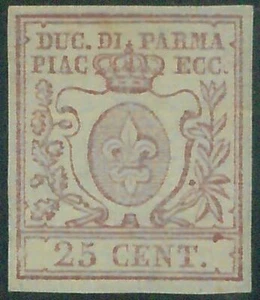 87703  - ANTICHI STATI -  PARMA : Sassone # 10  Linguellato  - firmato A DIENA  - Imagen 1 de 1