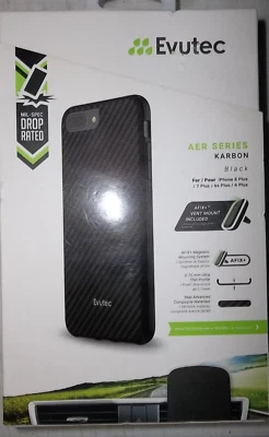 Evutec Serie AER Negro Carbono para iPhone 6s Plus, 6 Plus, 7 Plus u 8 Plus Foto 1 de 4