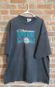 Vtg 90s NFL Logo Athletic Superbowl XXVIII Atlanta Georgia Dome Cowboys Bills XL - Picture 1 of 2