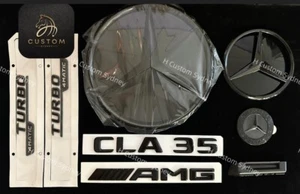 CLA35 Full Black Badges Package For Mercedes CLA35 C118 Exclusive Pack - Picture 1 of 6