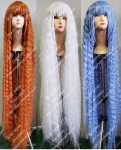 Parrucca 150 cm / circa 60 pollici / multicolore / parrucca / parrucca sexy / colore lungo riccio 4440 - Foto 1 di 14