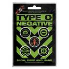 Type O Negative Slow Deep & Hard Przypinka Odznaka 5-pak Rozmiar Jeden rozmiar