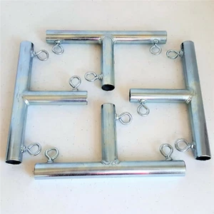 4pc - 3 Way T Shaped Canopy Heavy Duty Fitting Trellis Booth RV (fta) 3/4" Pipe - Picture 1 of 3