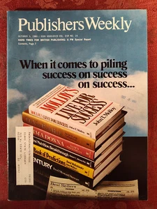 Rare PUBLISHERS WEEKLY Magazine October 3 1980 Paul Fussell British Publishing - Imagen 1 de 1