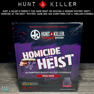 Hunt A Killer Homicide At The Heist - Murder Mystery Board Game NIB 1+ Players - Picture 1 of 11