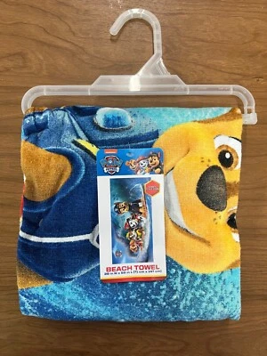 Nickelodeon Paw Patrol Beach Towel Chase Marshall Skye 28 x 58” 100% Cotton NWT - Image 1 of 2