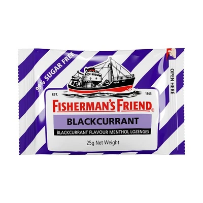 Fisherman's Friend Blackcurrant Flavour Menthol Lozenges 25g X 12 Packs - image 1 of 2