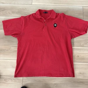 Vintage Port Authority rotes 8-Ball FOS Pool Poloshirt - Größe 2XL - Bild 1 von 7
