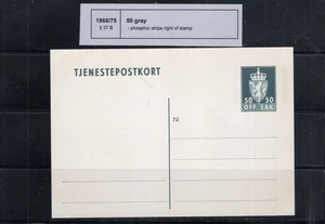Norway Tb 37A - Tjenestebrevkort - Picture 1 of 1