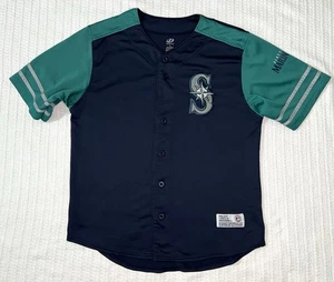Seattle Mariners MLB Baseball Jersey DYNASTY Size Large 21.5” X 28” - Picture 1 of 8