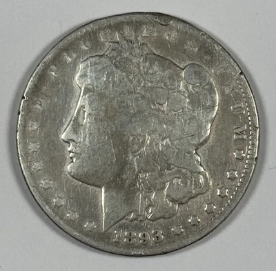 1893-CC MORGAN DOLLAR RAW GOOD DETAILS - Image 1 of 3
