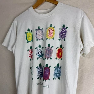 Vintage Uniformity Is Boring Turtle Art Men's M Tee Watercolor - Picture 1 of 8