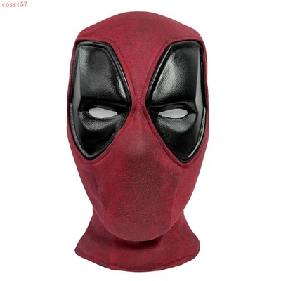 Marvel Deadpool Mask Halloween Cosplay Costume Props Helmet Red Zipper Headgear - Image 1 of 4