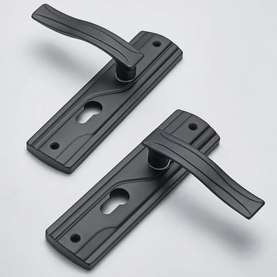 Door Handle Set w/Key Cylinder and Mortise Lock Full Replacement Handle Lock Set - Image 1 of 4