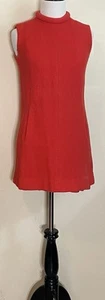 Vintage rotes flauschiges Gogo Mod Minikleid - Bild 1 von 14