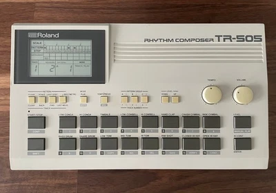 Roland TR-505 Rhythm Composer Drum Machine MIDI (original box and manual) - Image 1 of 4