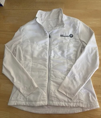 Kate Lord White Athletic Jacket Full Zip Women's Sz M* BMW Championship - Image 1 of 4