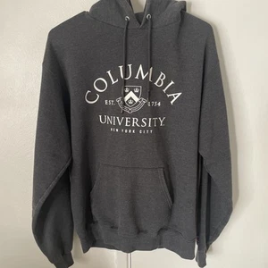 Columbia University - NYC - Grey Pullover Hooded Sweater Sz M Men’s College Ivy - Picture 1 of 9