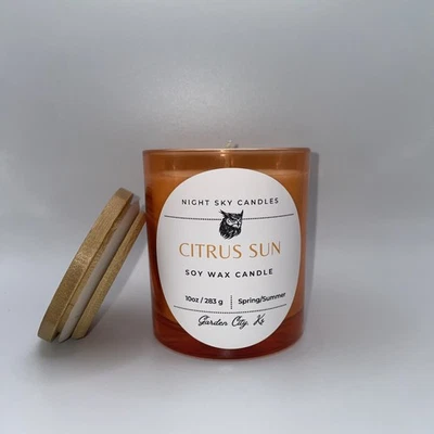 Soy Candle Citrus Sunshine (10oz) - Image 1 of 4