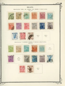 BRAZIL Selections on Scott Specialty Album Page Lot #5 - SEE SCAN - $$$ - Picture 1 of 1