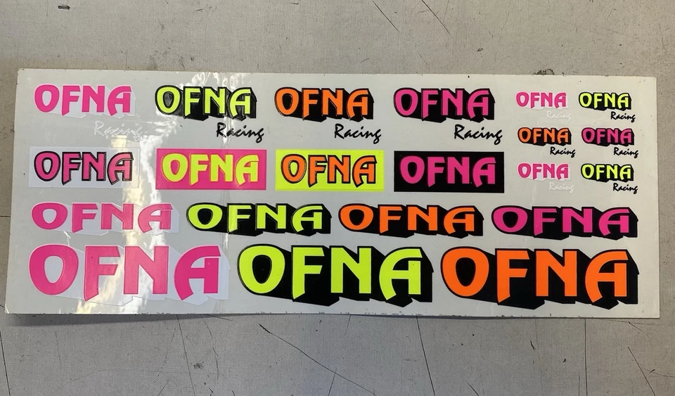 Vintage Ofna Racing RC Decal Sheet Foto 1 de 2